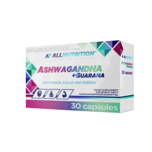 Samojako shop Ashwagandha i guarana 30 kapsula all nutrition anti stres fokus i energija