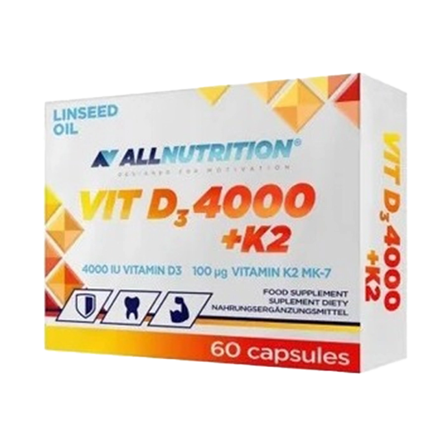 Samojako shop Vitamin d3 4000iu i k2 60 kapsula zdravlje kosti i zubiju all nutrition vitamin d