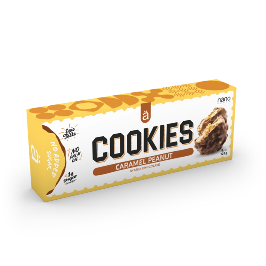 Cookies karamela kikiriki top cookie najfiniji bez šećera bez palminog ulja vrhusnki okus nanosupps samojako shop