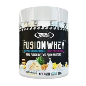 Fusion Whey 600g Real pharm hrvatska whey koncentrat i izolat sa komadicima voća najbolji okusi samojako shop