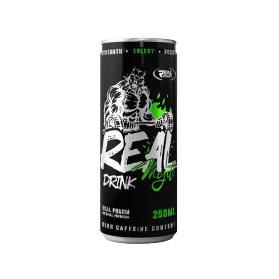 real energy drink mojito 250ml energetsko piće mojito kofein snaga fokus izdržljivost top okus real pharm hrvatska samojako shop